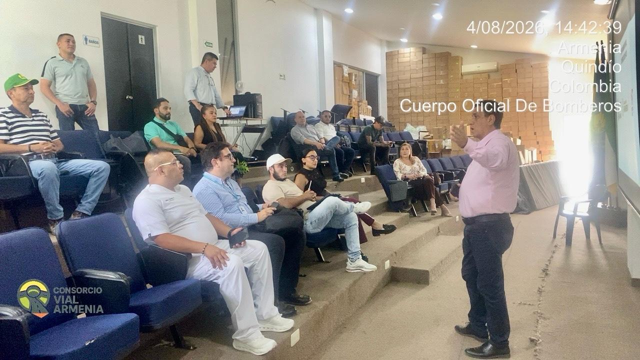 Socialización de la Fase 4 del PMT con el Sector Salud en la Sala de Crisis de Bomberos